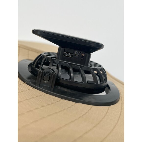 Solar-Powered Wide-Brim Sun Hat With Dual Cooling Fans - Picture 5 of 5